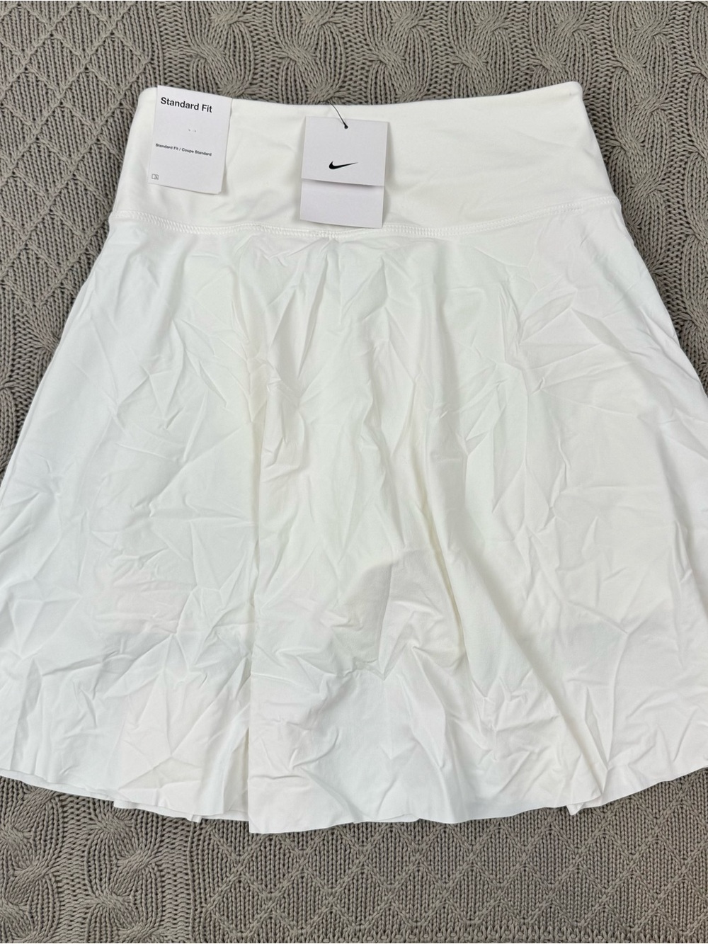 Nike White Pleated Golf/Tennis Skort with Black Swoosh XS - Picture 10 of 13